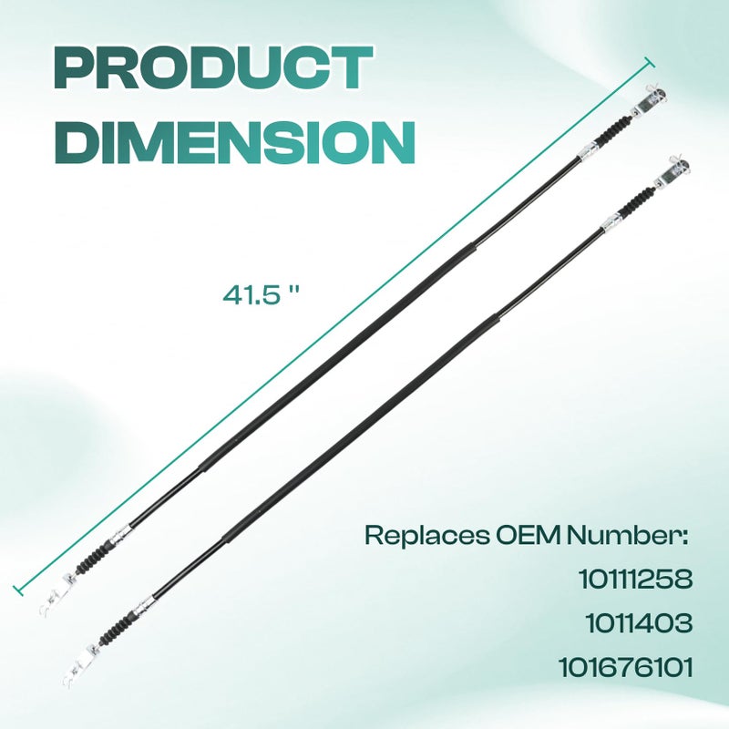 Drive-up Club Car DS Brake Cable Kit Driver and Passenger Side Stainless Steel Core Cable for 1981-1999 1011403 - Image 5